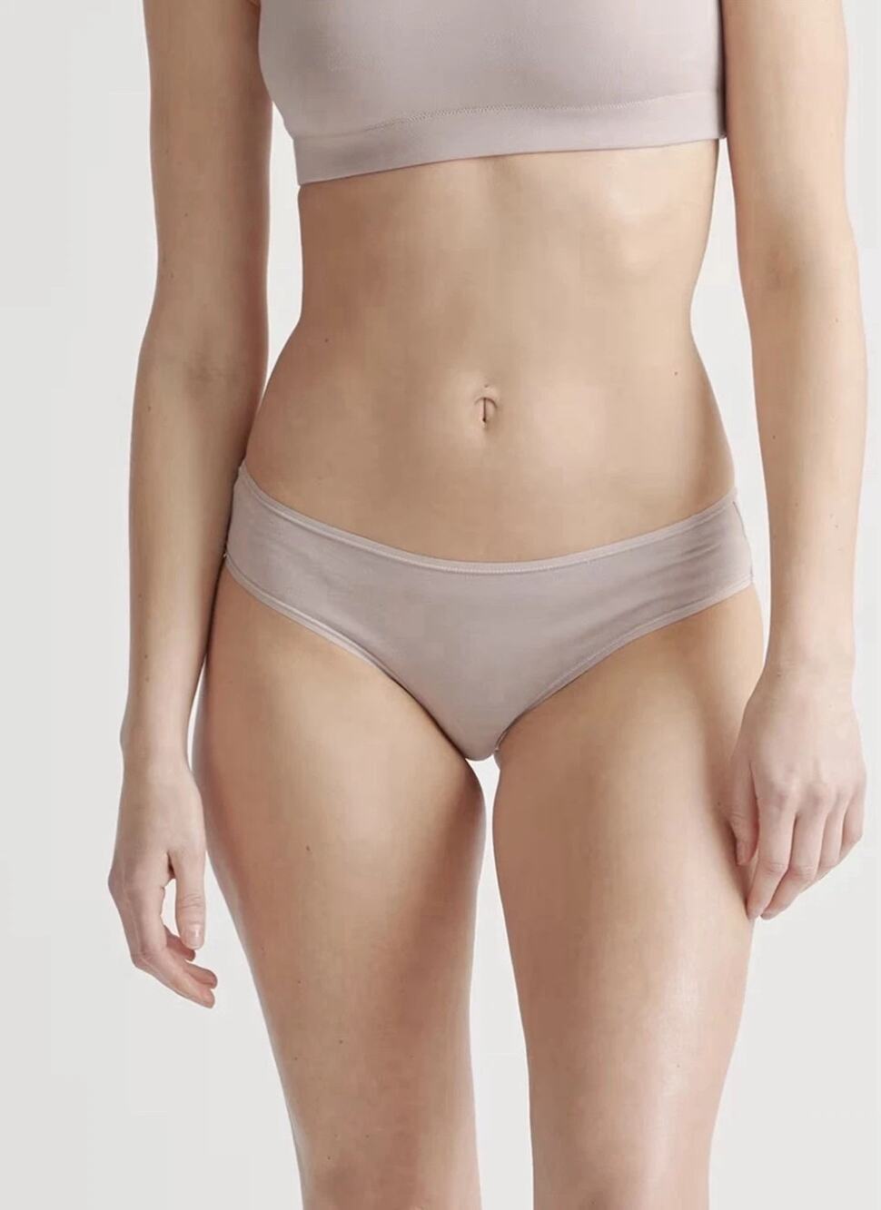 Quince Women's Organic Cotton Hipster Panties 6-pk Mink NEW ~ Size M